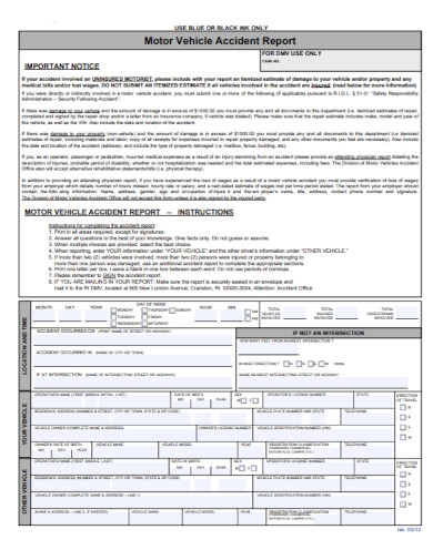 Car Accident Police Report Sample