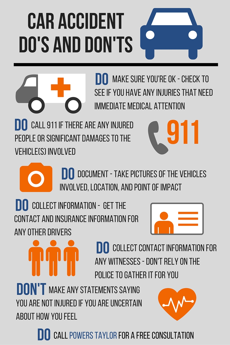 Car accident Dos and donts