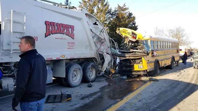 Bus Vs Truck Accident