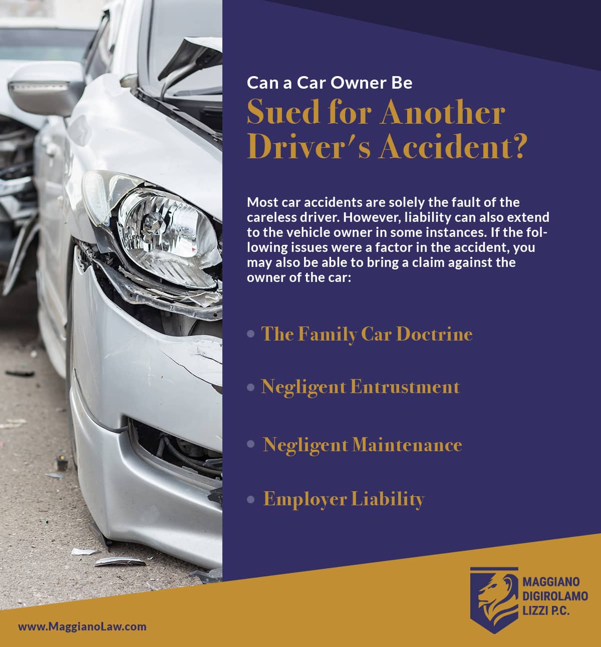 Can a Car Owner Be Sued for Another Drivers Accident?