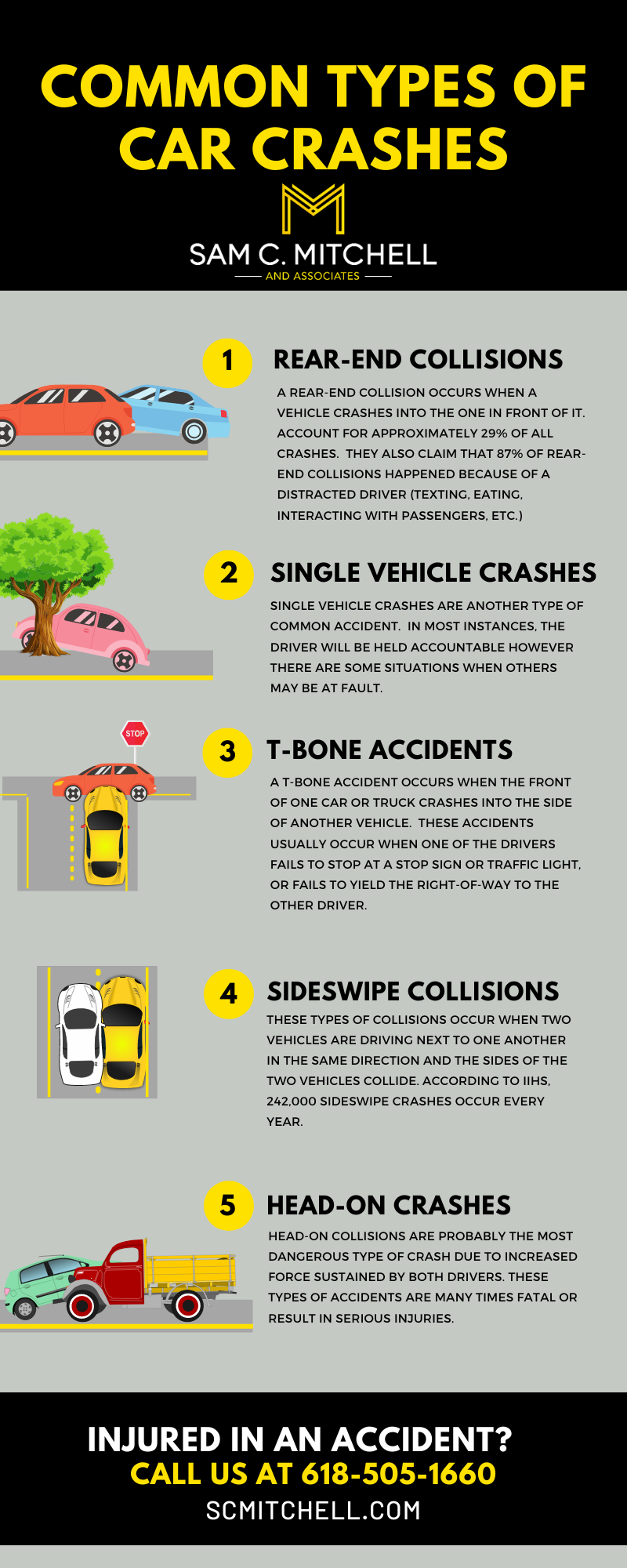 common types of car crashes