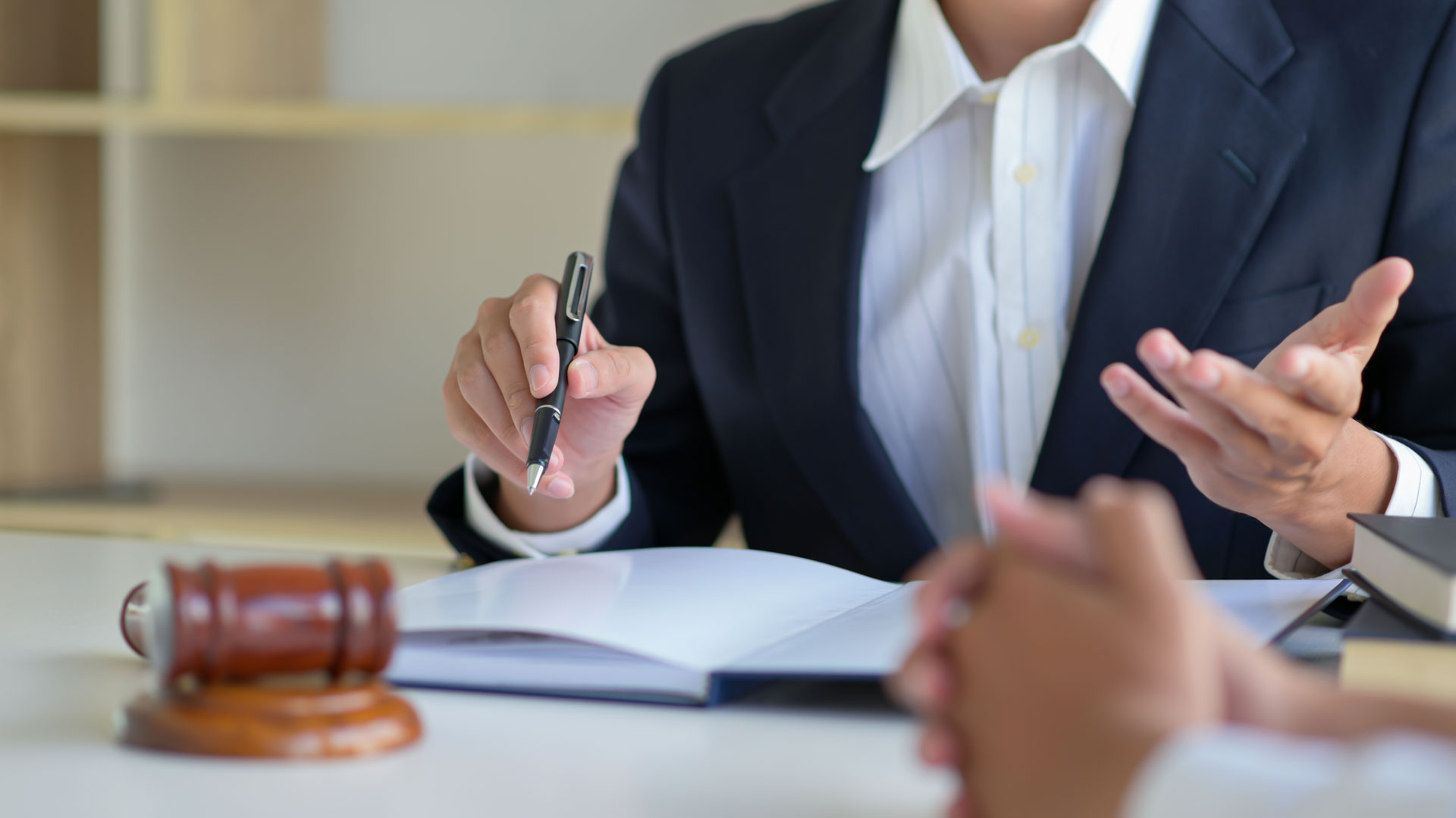 cropped shot of lawyers give advice to clients in