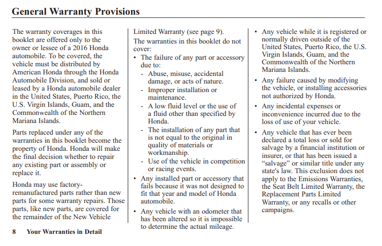 does collision repair void manufacturer warranty