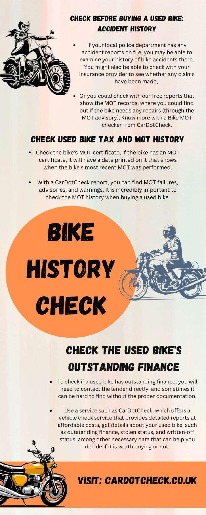 How to Check Bike Accident History?