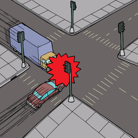 How to Describe Auto Accident With Pedestrian Crossing the Intersection?