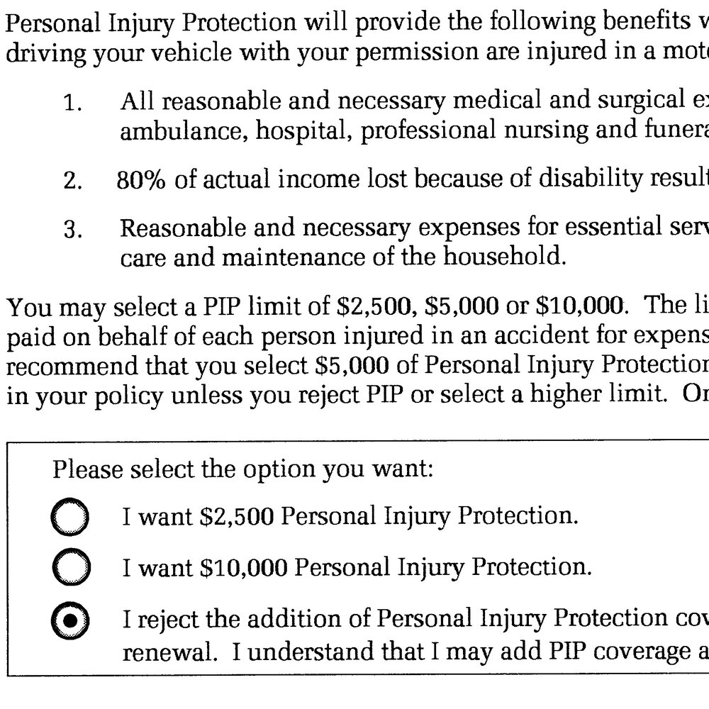 Is Personal Injury Protection Required in Texas?